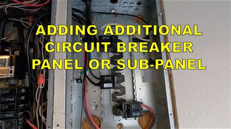 add a new electrical leg fro breaker box|adding a breaker to electrical box.